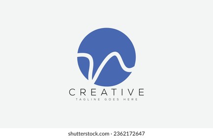 Letter N logo design template vector illustration.