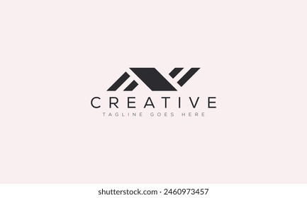 Ilustración vectorial de Plantilla de diseño de logotipo de letra N