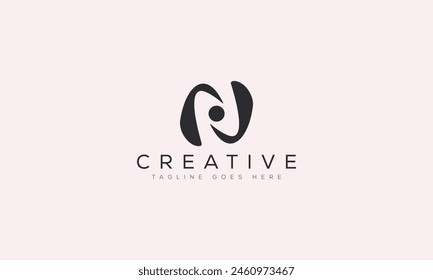 Letter N logo design template vector illustration