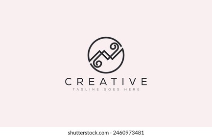 Letter N logo design template vector illustration