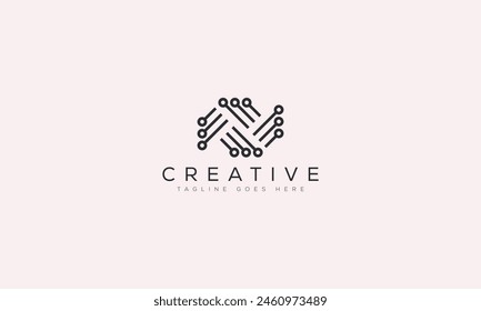 Letter N logo design template vector illustration
