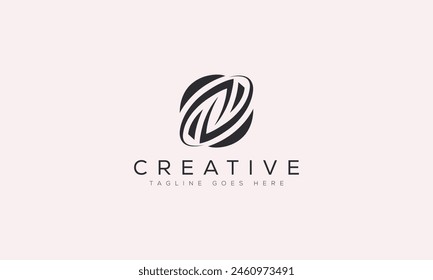 Letter N logo design template vector illustration