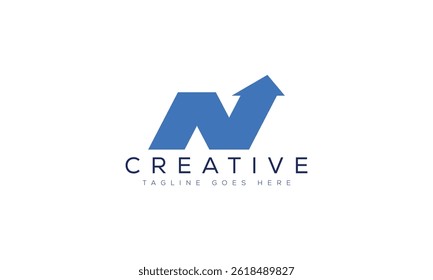 Letter N logo design template vector illustration