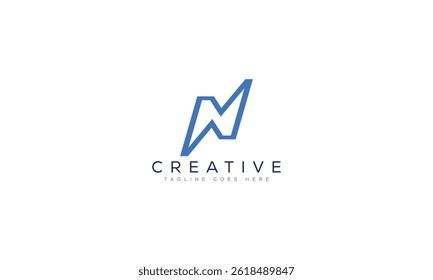 Letter N logo design template vector illustration