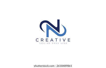 Letter N logo design template vector illustration