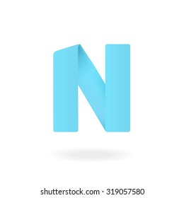 Letter N logo design template. Stylish vector icon