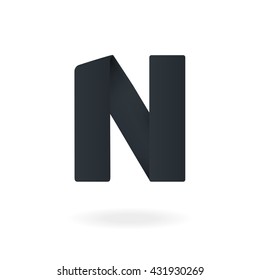 Letter N logo design template. Stylish vector icon