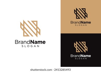Letter N logo design for various types of businesses and company. Luxury and elegant Letter N vector