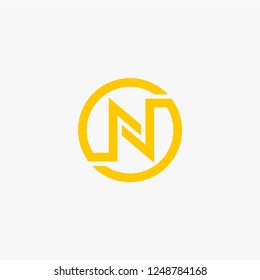 Letter N logo design vector