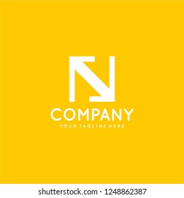 Letter N logo design vector