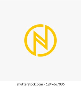 Letter N logo design vector