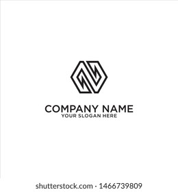 Letter N logo design vector.