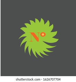 letter n logo design vector icon
