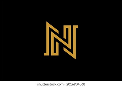 Letter N logo design vector. N monogram sign symbol.