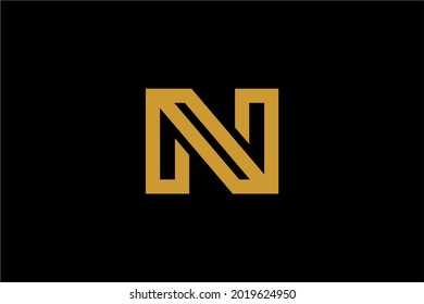Letter N logo design vector. N monogram sign symbol.