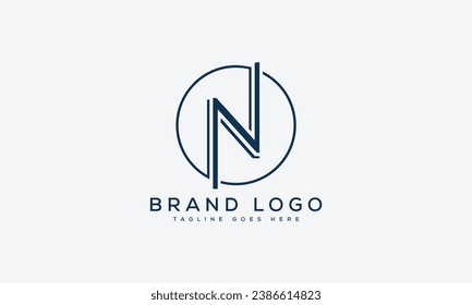 letter N logo design vector template design for brand.