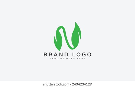 letter N logo design vector template design for brand.
