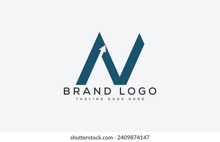 letter N logo design vector template design for brand.