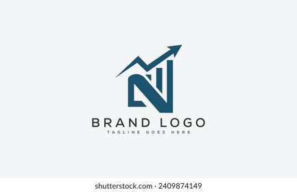 letter N logo design vector template design for brand.