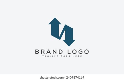 letter N logo design vector template design for brand.