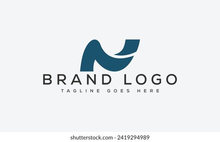 letter N logo design vector template design for brand.