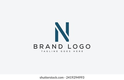 letter N logo design vector template design for brand.