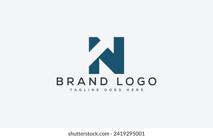 letter N logo design vector template design for brand.