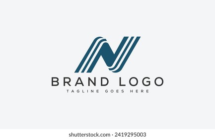 letter N logo design vector template design for brand.