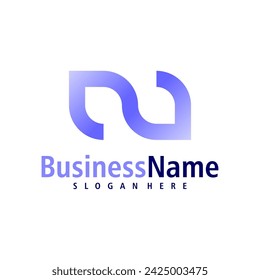Letter N logo design vector. Creative Initial N logo concepts template