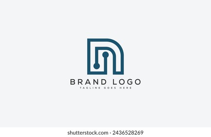 letter N logo design vector template design for brand.
