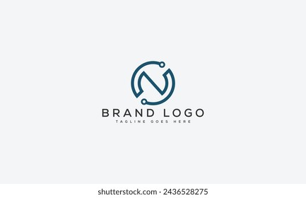 letter N logo design vector template design for brand.
