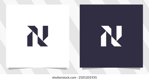 Vector de diseño de logotipo de letra N