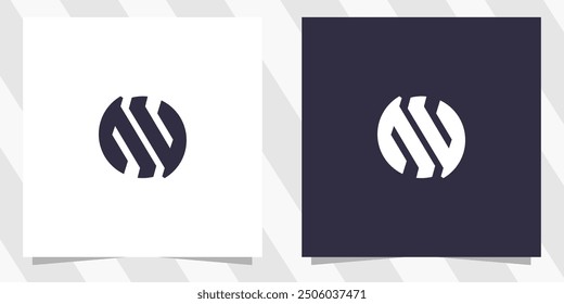 Letter n logo design vector