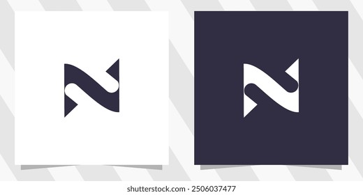 Letter n logo design vector