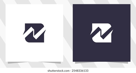 letter n logo design vector