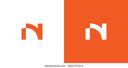 Letter N Logo Design Vector