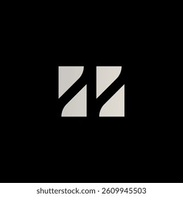 Letter N logo design. Vector