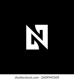 Letter N logo design. Vector