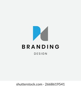 Letter N logo design vector