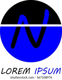 Letter N Logo Design Vector