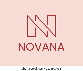 logotipo de la letra N, Eps 10 Aislado