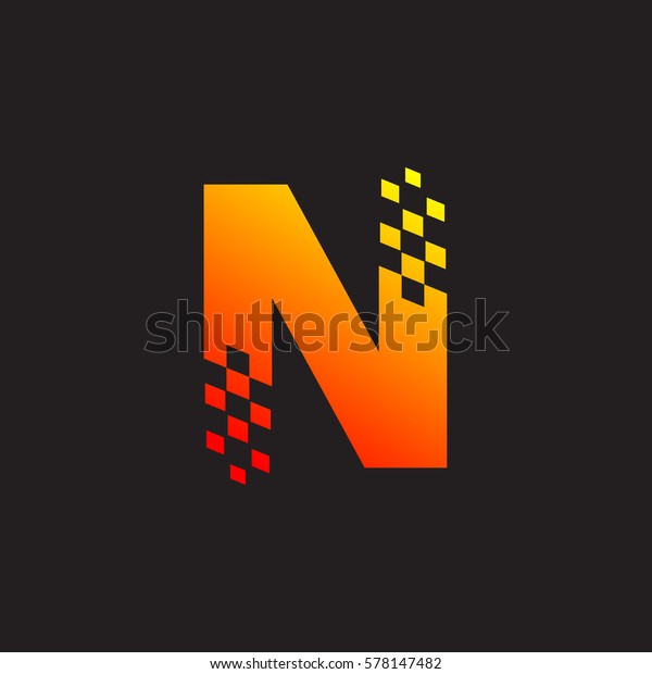 Letter N logo, fast speed,\
moving, delivery, Digital and Technology for your Corporate\
identity