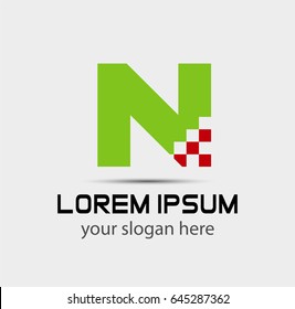 Letter n logo icon
