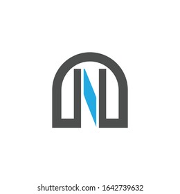 letter N logo icon creative design