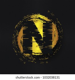 Letter N logo icon design template elements