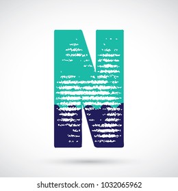 Letter N logo icon design template elements