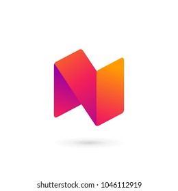 Letter N logo icon design template elements