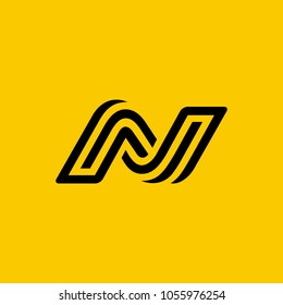 Буква N логотип значок дизайн элементов шаблона