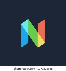 Letter N logo icon design template elements