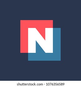 Letter N logo icon design template elements